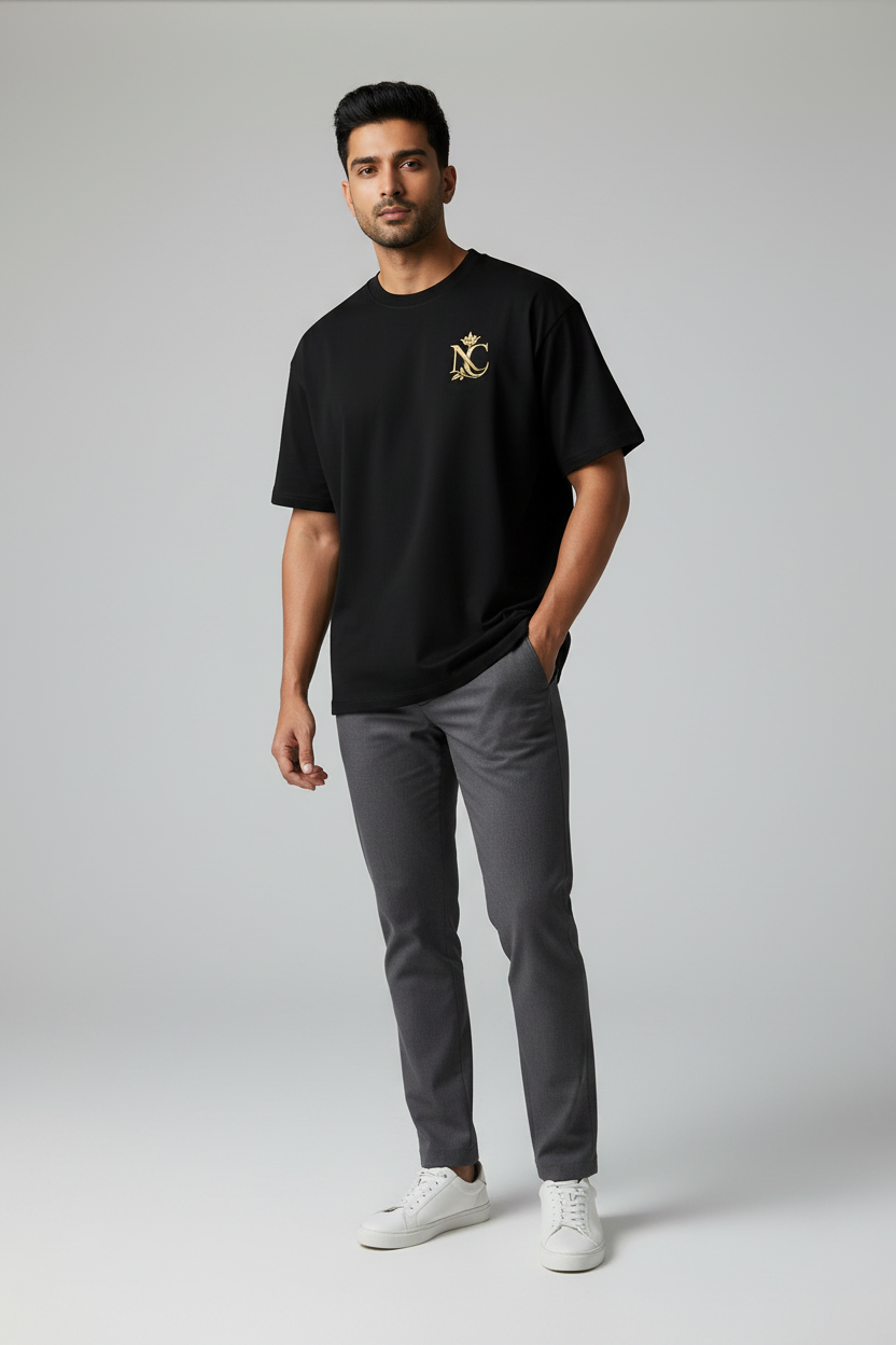 Mahakal Graphic Oversized T-Shirt Back Design