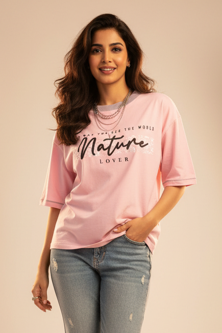 Nature Inspired Oversized T-Shirt