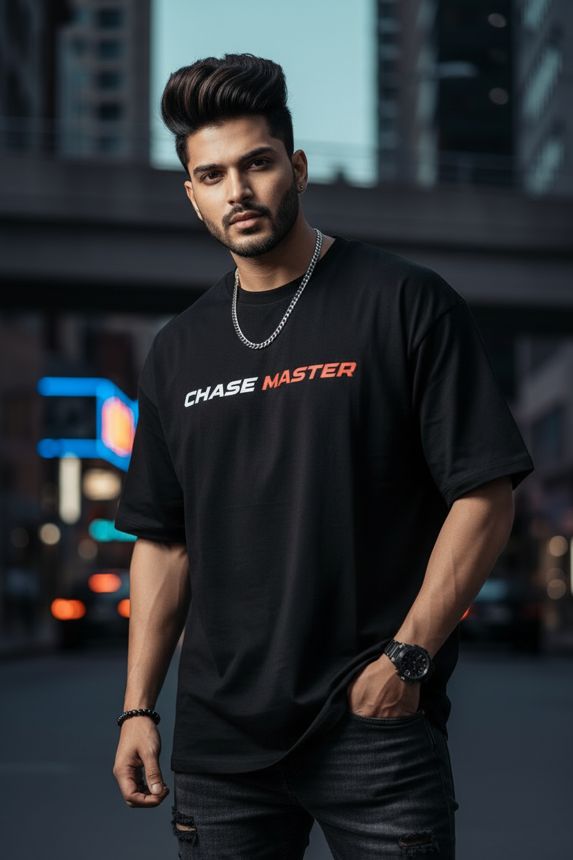 Chase Master Virat Oversized Back Design T-shirt