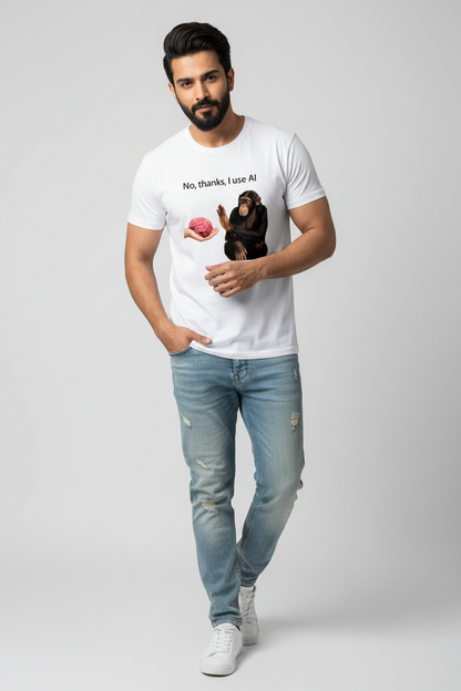 No Thanks I Use AI Premium Unisex Oversized T-Shirt