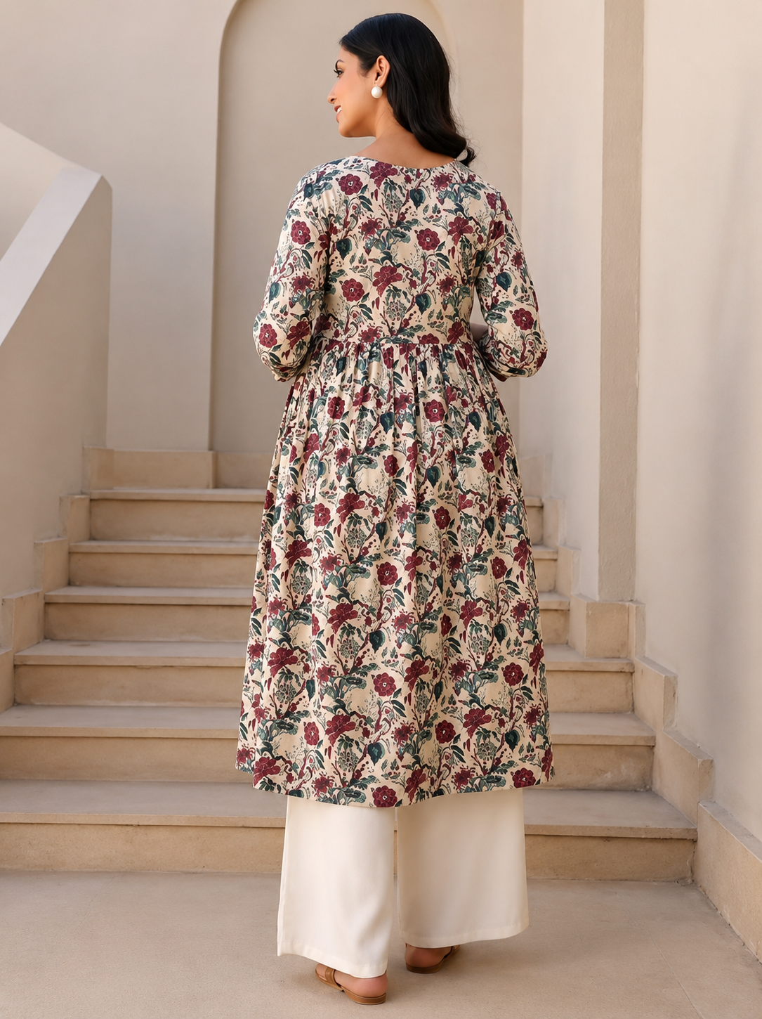 Fabulous Feeding Kurti for Women | Viscose Rayon Floral Maternity Kurti